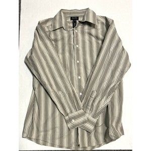 Mens Axcess Long sleeve Button Down Size Large Tan